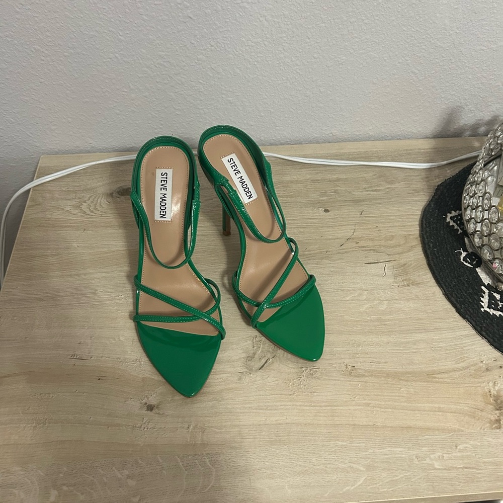 Green Steve Madden High Heels